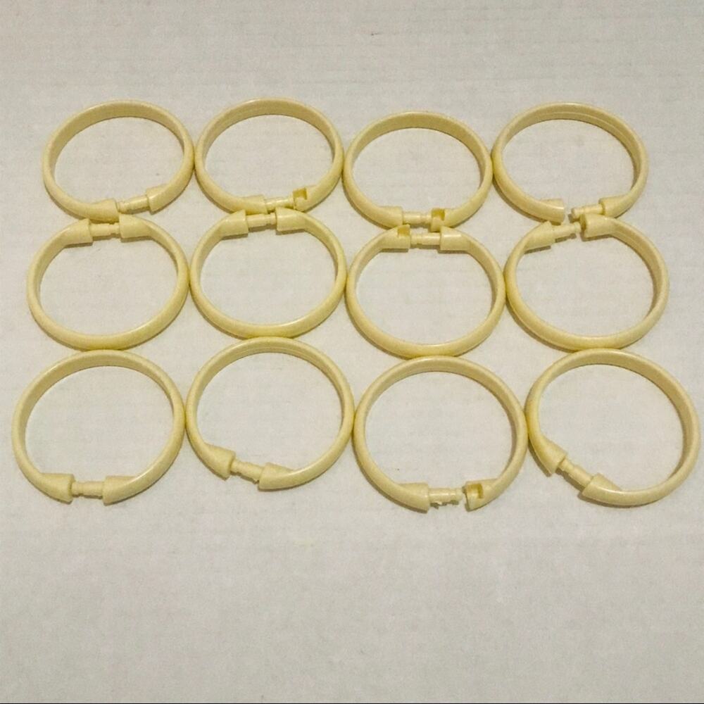 Greenbrier Cream Shower Curtain Ring's